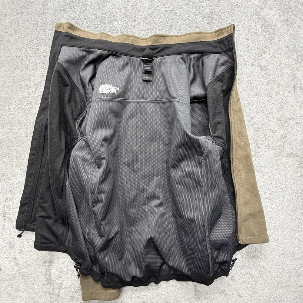The‎ North Face Jacket Mens XL Brown Windwall Full Zip Lined Pockets Outdoor
